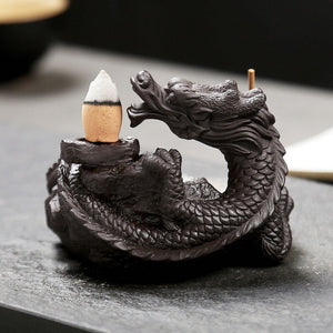 Dragon Waterfall Burner Ceramic Backflow Incense Holder
