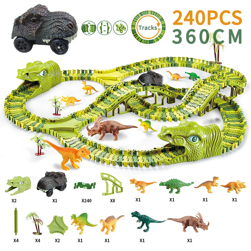 Dinosaur Racing Track Toy Set