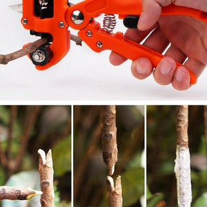 Professional Garden Grafting Tool Set For Fruit Trees Pruner Kit Scissors