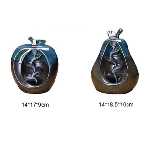 Backflow Incense Burners Apple Pear Incense Holder