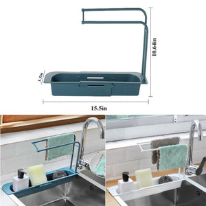 Telescopic Kitchen Sink Dish Rack Storage Drainer