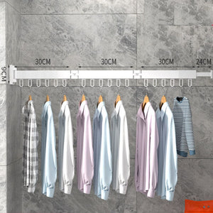 Retractable Wall Mount Clothes Drying Rack