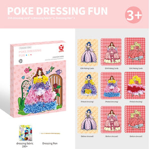 3 in 1 Fashion Design Drawing Princess Dress-up Activity Book