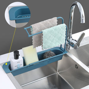 Telescopic Kitchen Sink Dish Rack Storage Drainer