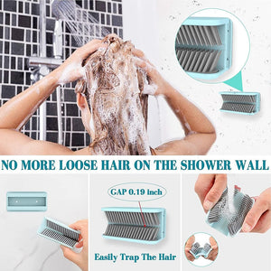Shower Hair Catcher, Hair Collector for Shower Wall, Adhesion Easy to Install Silicone Hair Catcher