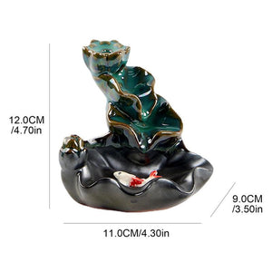 Lotus Koifish Backflow Incense Burner