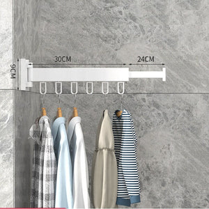 Retractable Wall Mount Clothes Drying Rack