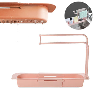 Telescopic Kitchen Sink Dish Rack Storage Drainer