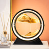 Moving Sand Art Picture 3D Hourglass Table Lamp