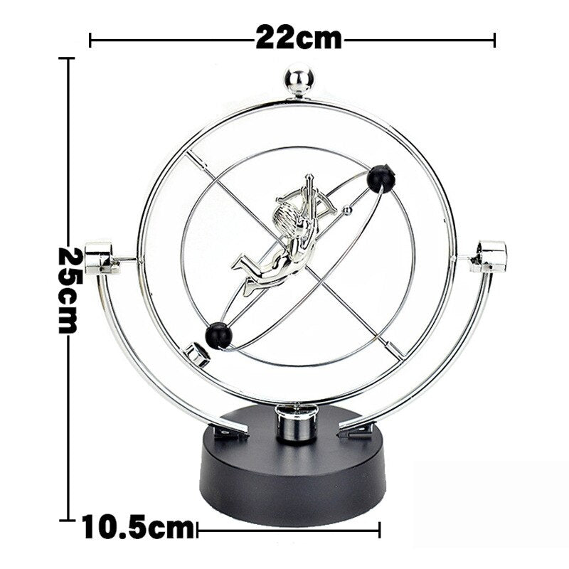 Kinetic Art Electronic Perpetual Motion Desk Ornament