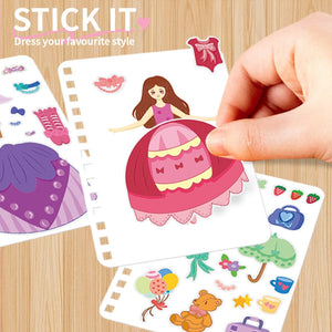 3 in 1 Fashion Design Drawing Princess Dress-up Activity Book