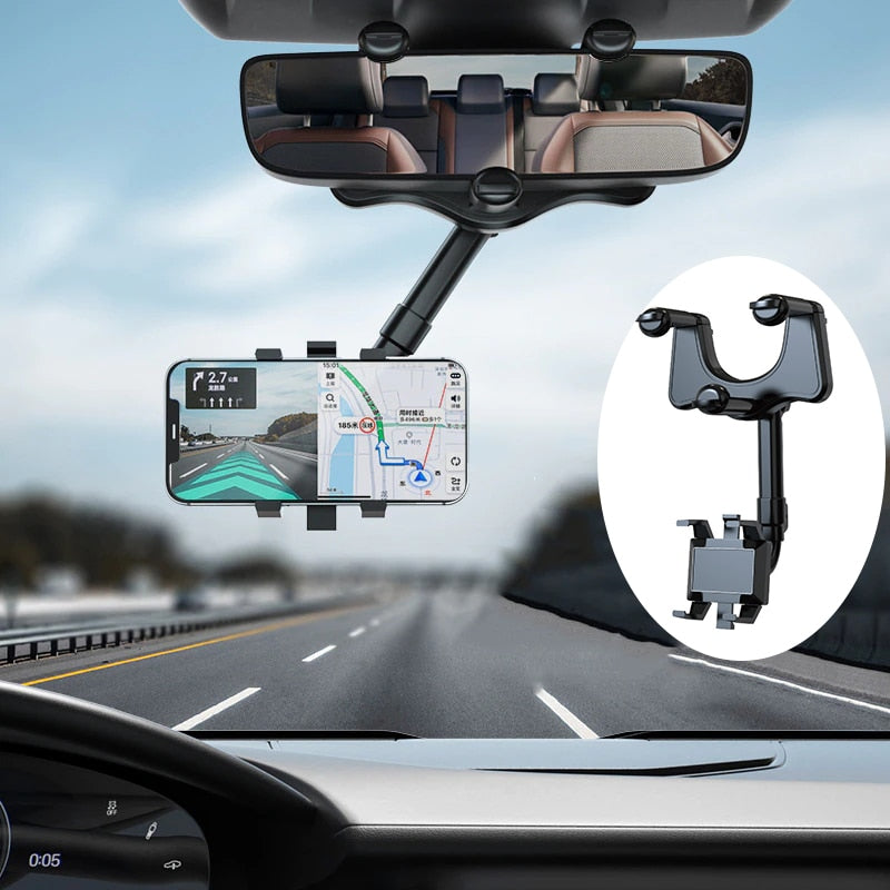 Universal Rotatable Retractable Car Phone Holder