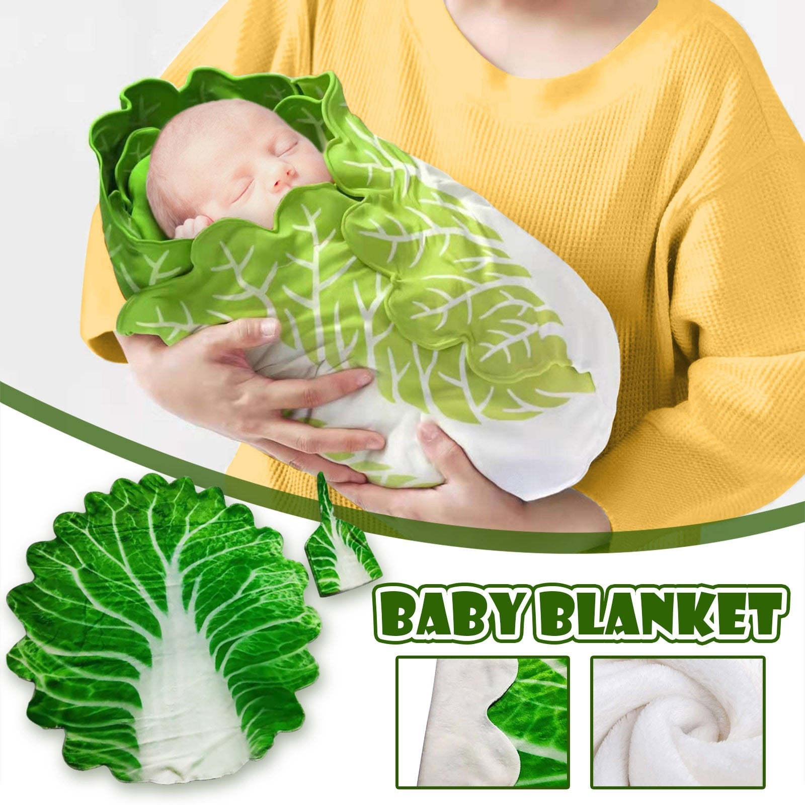 Baby Swaddle Wrap Newborn Flannel Food Print Polyester Sleeping Wrap Blanket Wholesale