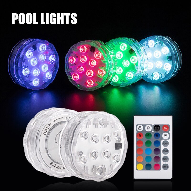 16 Colors Submersible LED Pool Lights
