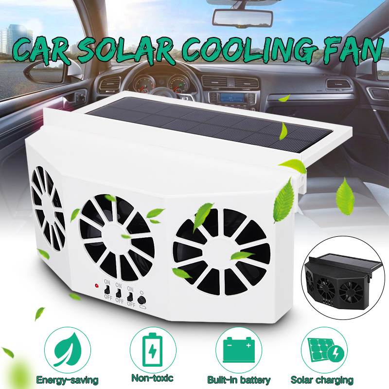 Car Fan Solar Powered Air Cooler