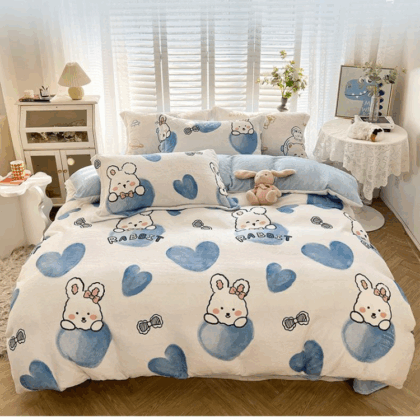 Winder Warm Fleece Velvet Bed Sheet