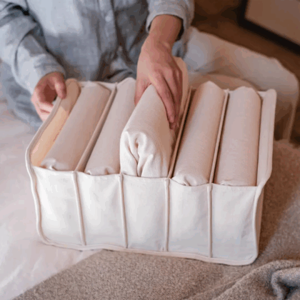 Cotton Clothes Storage Box Cabinet Storage Underwear Storage Box Household