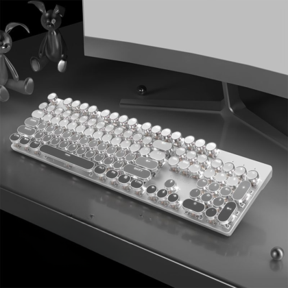 Gradient Retro Typewriter Keyboard