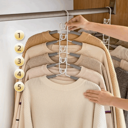 Space-saving Multi-layer Hanger Hook Wardrobe Storage Clothes Rack