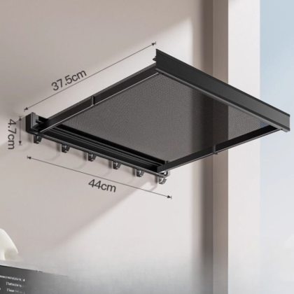 Clothes Rack Aluminum Drying Foldable Telescopic Suction Cup Rack