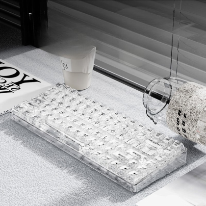 Transparent RGB Color Fashion Mechanical Bluetooth Keyboard