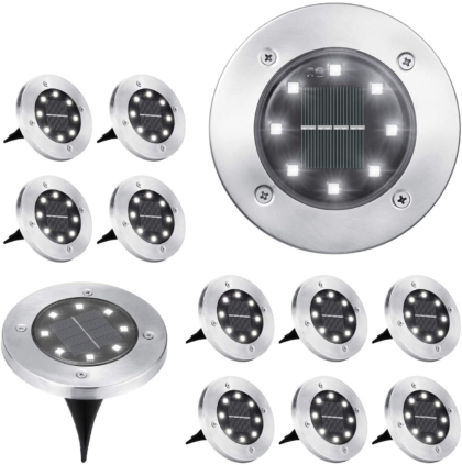 Solar LED Inground Disk Lights