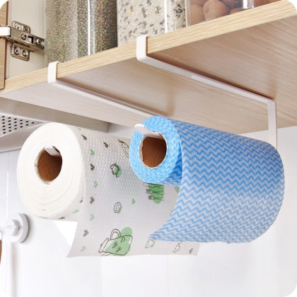 Kitchen Paper Towel Rack Cabinet Storage Organizer