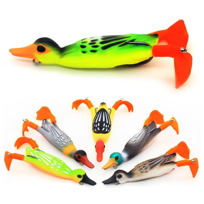 Double Propeller Flipper Duck Fishing Lures 5 Pieces/Set