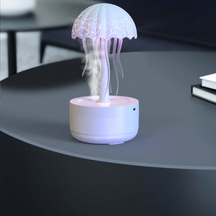 Aromatherapy Jellyfish Humidifier Automatic Rotating Colorful Night Light