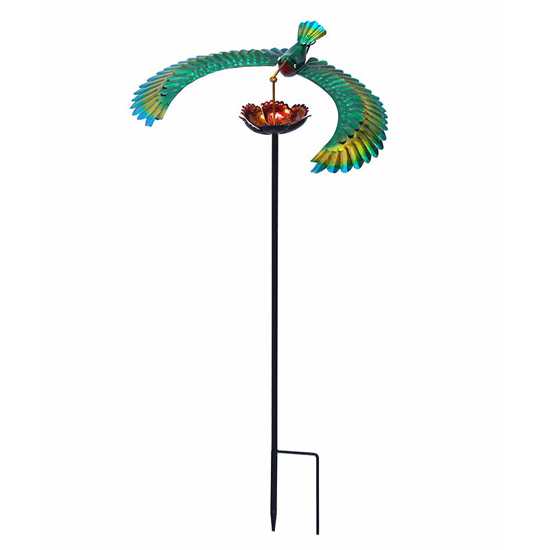 Outdoor Garden Bird Balancing Stakes Iron Decoration Scenery Courtyard ...