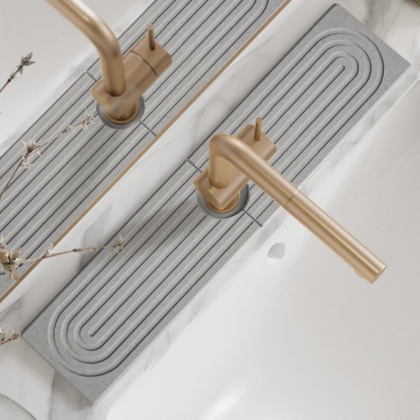 Water Absorbing Kitchen Bathroom Sink Quick Drying Pad