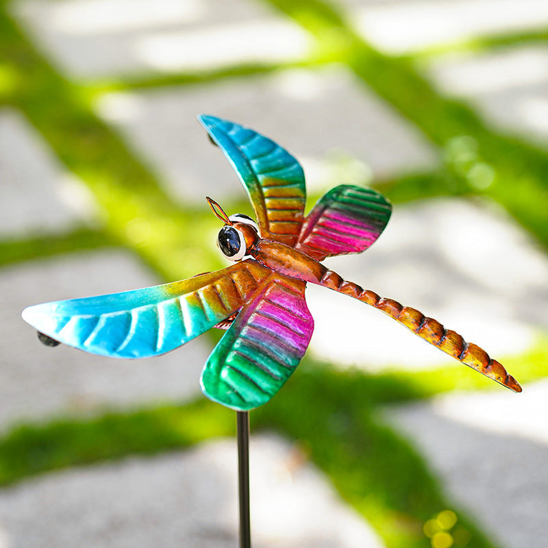 Outdoor Garden Bird Balancing Stakes Iron Decoration Scenery Courtyard ...