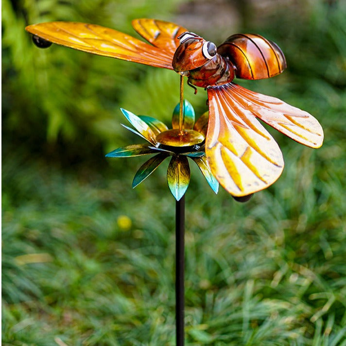 Outdoor Garden Bird Balancing Stakes Iron Decoration Scenery Courtyard ...