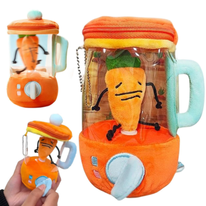 Plush Carrot Juicer Blender Toy