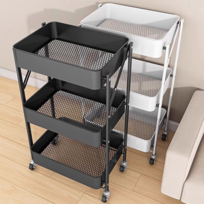 Trolley Rack Kitchen Bathroom Multi-layer Storage Rack