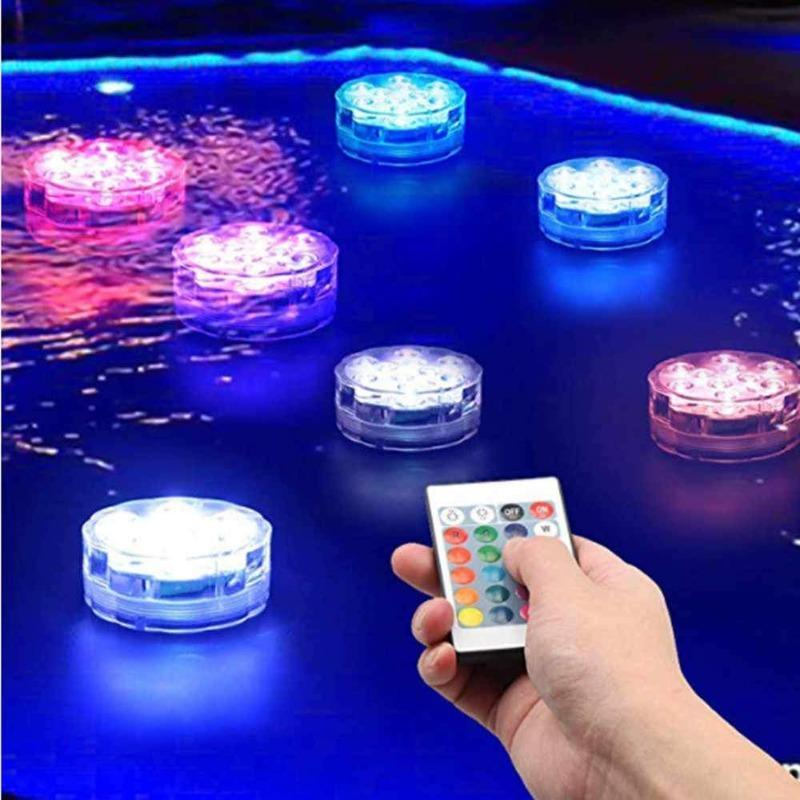 16 Colors Submersible LED Pool Lights – Wholesalesend