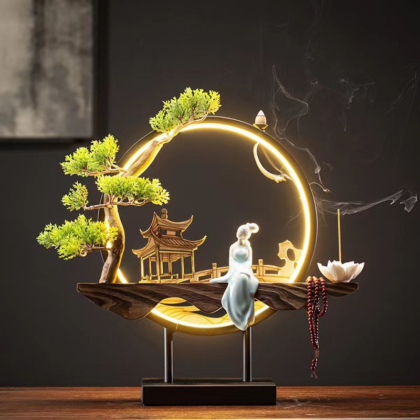 Waterfall Censer Flower Decor Backflow Incense Burner