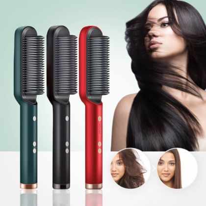 Hair Straightener Comb Curling Iron