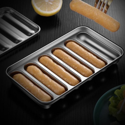 Non-Stick Stainless Steel Sausage Mold for Homemade Hot Dogs