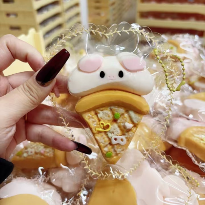 Pig Pizza Taba Squishy Toys